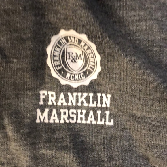Franklin Marshall Grey Zip Up Hoodie - Picture 2 of 3